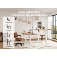 thumbnail image 3 of DESINO 55" x 28" Electric Standing Desk, Extra-Deep 28" Desktop Height Adjustable Stand Up Desk with 4 Memory Preset Buttons, Ergonomic Sit-Stand Office Desk, Light Rustic Brown, 3 of 9