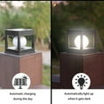 thumbnail image 6 of Neorosiri 4.5 Inch Solar Post Cap Light,Black Fence Lighting,Auto On/Off,IP65 Waterproof,Dual Color Deck Lamp, 6 of 6