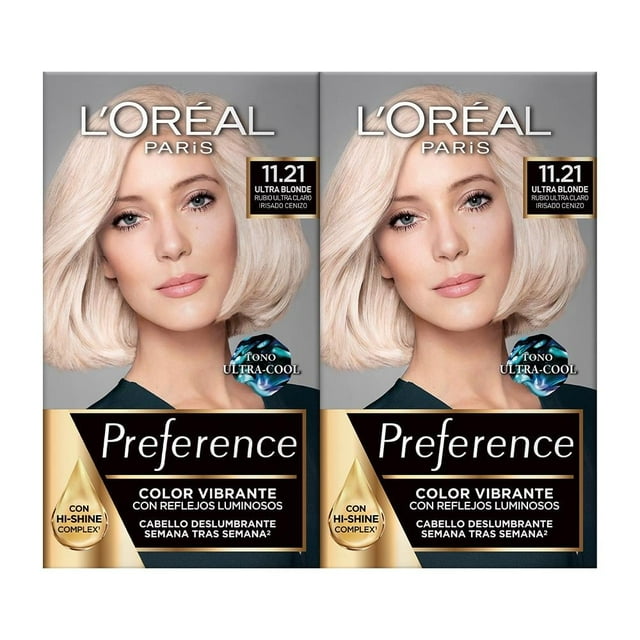 2 Pack Preferencie Ultra Blonde 11.21 L'Oréal Paris Caja