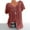 2-Red, variant on Idoravan Summer Women's Tops Women Plus Size Short Sleeves V-Neck Print Blouse Pullover Tops Shirt