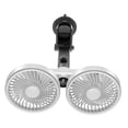 thumbnail image 3 of twisto Double Head Car Cooling Fan USB Car Fan, Angle Adjustable, Easy Installation Professional Multipurpose Auto Cooling Fans White, 3 of 8