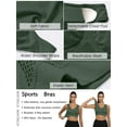 thumbnail image 4 of MINTREUS Women's Sports Bra Moderate Support Wide Strap Mesh Breathable Fitness Workout Yoga Bra, 4 of 7