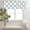 Off White/Dusty Teal, variant on Abstract Geometric Modern Curtains Mid Century Art Colorful Orange Blue Green Window Treatments for Kitchen Bedroom Living Room Drapes 63x63 Inch