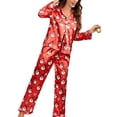 thumbnail image 3 of WIFORNT Ensemble de Pyjama pour Femmes, Chemise à Manches Longues Boutonnée + Pantalon, Vêtements de Nuit, 3 of 7