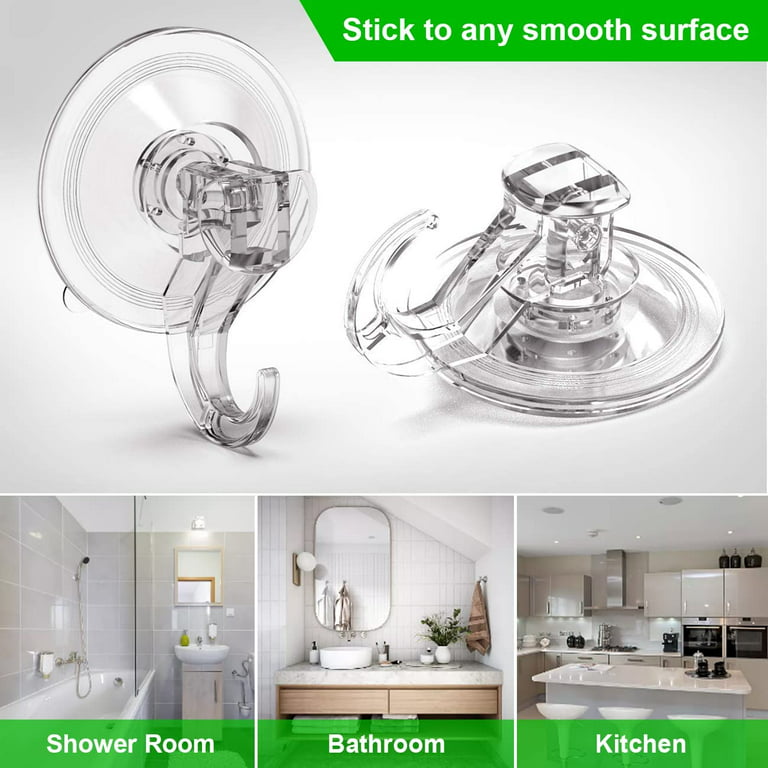 Vacuum Suction Cup Hooks for Room, Kitchen, Bathroom, Clothes
