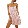 thumbnail image 1 of IROINNID Women's Fashion Casual V-Neck Sleeveless Loose Dress A-Line Prints Dress, 1 of 6