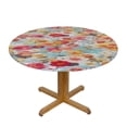 thumbnail image 3 of ONETECH  Round Tablecloth Tables, Round Table Cover is Stain Resistant, Washable. Perfect for Indoor, Outdoor Tablecloth, Kitchen, Dining, Wedding, Parties - Multi Flower, 3 of 7