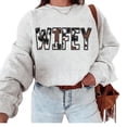 thumbnail image 4 of Western Wifey Sweatshirt – Cow Print Wifey Graphic Pullover, Classic Cotton Country Style Sweater for Women, 4 of 7