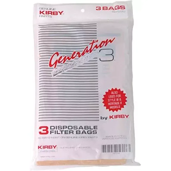Kirby Genuine Vacuum Cleaner Bags G3 G4 G5 G6 G7 Sentria Ultimate Diamond Bag (3