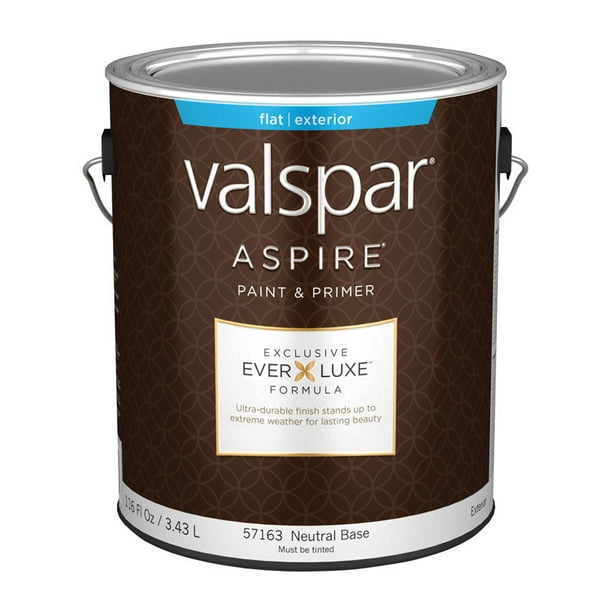 Valspar Aspire Flat Tintable Neutral Base Acrylic Latex Paint and