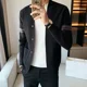thumbnail image 4 of Suéteres de punto para hombre Ropa de hombre a rayas negras con bolsillos Cárdigan ajustado de lana Tendencia 2024 A 2025 Nuevo en punto casual V, 4 of 4