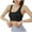 Womens Bras Black, variant on ylioge S-5X Plus Size Sports Bras for Women Zip Front Closure Bralettes No Underwire Push Up Solid High-Impact Athletic Yoga Underwear Bra