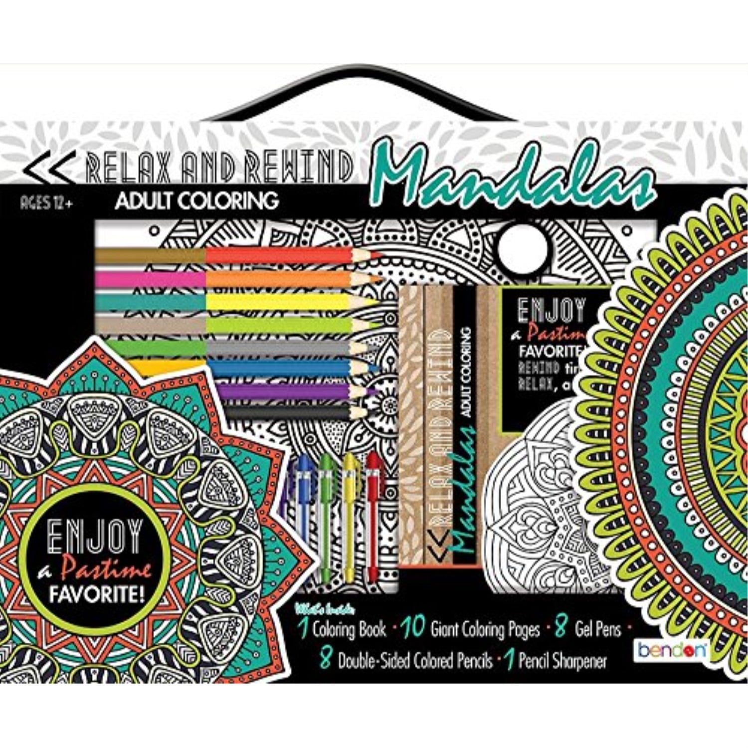 bendon 92230 relax & rewind mandalas advanced coloring book