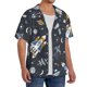 thumbnail image 2 of Fotbe Space Cars Camisa Estampada de Manga Corta para Hombre, Casual de Verano, Estilo Playero, Sin Arrugas-Small, 2 of 5