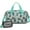 Bichon Dog Blue, variant on Women Men Gym Bag,Basset Hound Dog and Flower-1 Small Duffle Bag Spend the Night Bags for Women with Shoes Compartment Washbag,Detachable Shoulder Strap,19.7x8.3x11 Inches