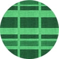 thumbnail image 1 of Ahgly Company Machine Washable Indoor Round Transitional Deep Emerald Green Area Rugs, 8' Round, 1 of 7