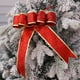 thumbnail image 1 of Lazo de Navidad con Purpurina para Árbol de Navidad, Grande, con Borde Dorado, Ideal para Decorar El Hogar., 1 of 6