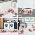 thumbnail image 6 of Christmas Kitchen Rug Set of 2 Non Skid Kitchen Mats for Floor,Merry Christmas Pink Triangle Tree Kitchen Runner for Bathroom,Room Outdoor (47x17+30x17in), 6 of 7