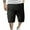 Black, variant on Clearance Mens Shorts, Men Light Clothes Casual Solid Pocket Elastic Waist Straight Half Shorts Pants Sport Pants