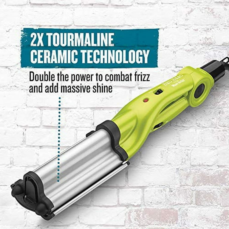 Bed Head Wave Artist Ceramic Deep Hair Waver for Beachy Waves Green