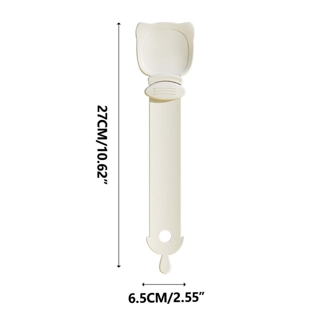 Cat Feeding Device Squeezing Spoon with Strips for Tightening Wet Food Packaging 3-Pack