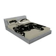 thumbnail image 2 of Ambesonne Vintage Fitted Sheet & Pillow Sham Set, Classic Italian Car, Queen, Brown Black, 2 of 2