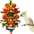 thumbnail image 1 of Rebanadas naturales de mazorca de maíz y lufa de Bird Toys YIXUND para loros, 1 of 6