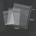 thumbnail image 2 of Self sealing translucent plastic bags, self adhesive packaging, frosted cellophane, jewelry, biscuits, gift and candy packaging (Translucent frosted,200pc 4x12cm-Use 4x9), 2 of 6