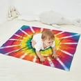thumbnail image 2 of Rainbow Tie Dye Ray Circle Pattern Blanket,Comfortable Soft Flannel Throw Blanket,All Season,Warm Lightweight Blankets for Sofa Bed Couch Living Room Chair,30"x40", 2 of 4