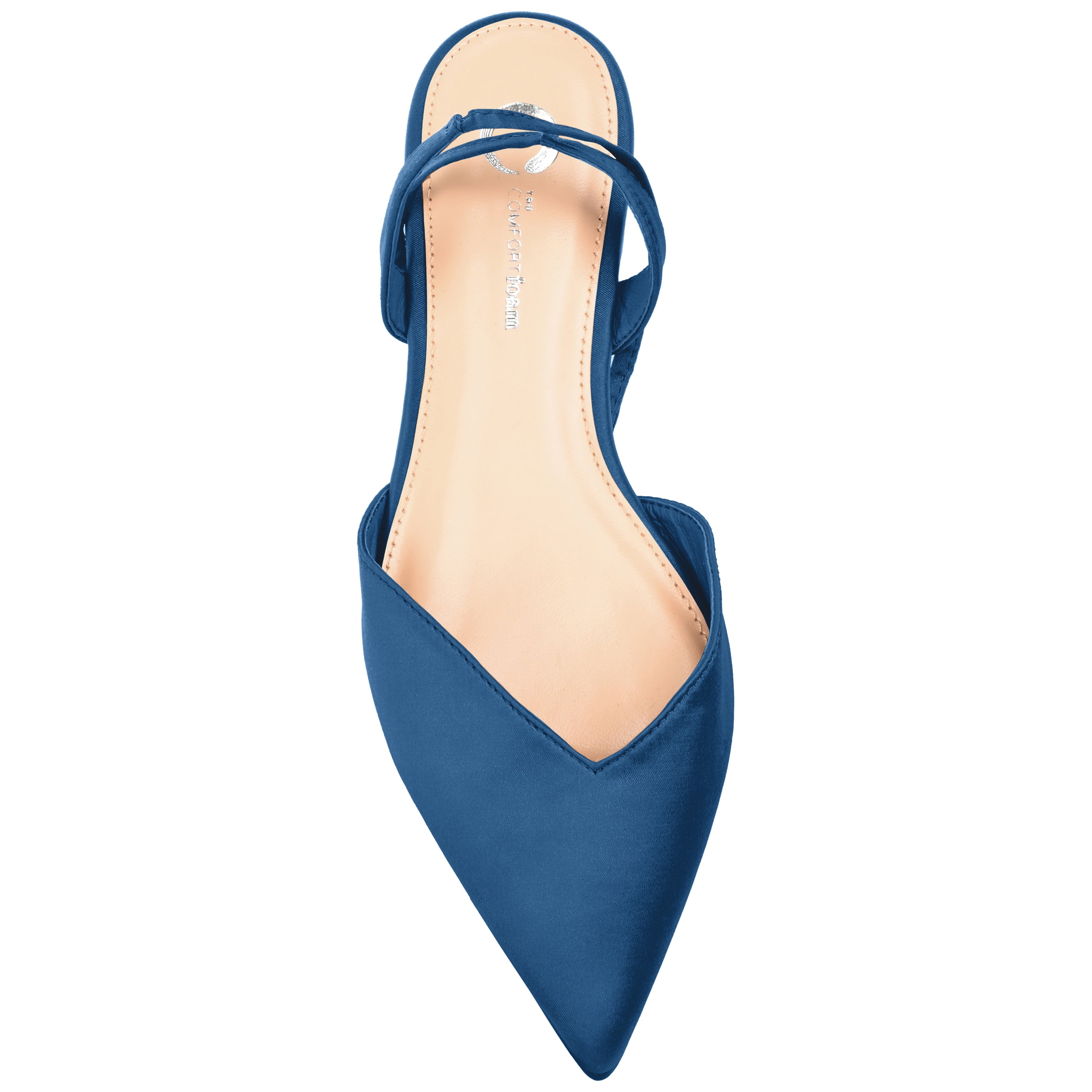 Journee Womens Theia Tie Up Pointed Toe Ballet Flats