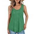 thumbnail image 3 of Womens Tank Tops Plus Size Lightweight Solid Summer Tank Tops for Women Adjustable Comfy Crew Neck Sleeveless Sweaters Womens Camisole 2026 Casual Basic Workout Shirts, 3 of 7