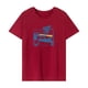 thumbnail image 1 of Camiseta de verano para mujer: camiseta elegante y cómoda con cuello redondo para el trabajo o aventuras al aire libre Rojo, 1 of 7