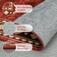thumbnail image 3 of HOMERRY Runner 2' x 6' Rug Washable Modern Geometric Border Hallway Runner Indoor Carpet for Doorway, Red, 3 of 6