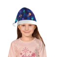 thumbnail image 5 of Fuzoiu Jellyfish colorful Print Santa Hat Christmas Hat for kids,Santa Hats with Pompom, Unisex Xmas Holiday Hat for Christmas New Year Festive Party Supplies, 5 of 6