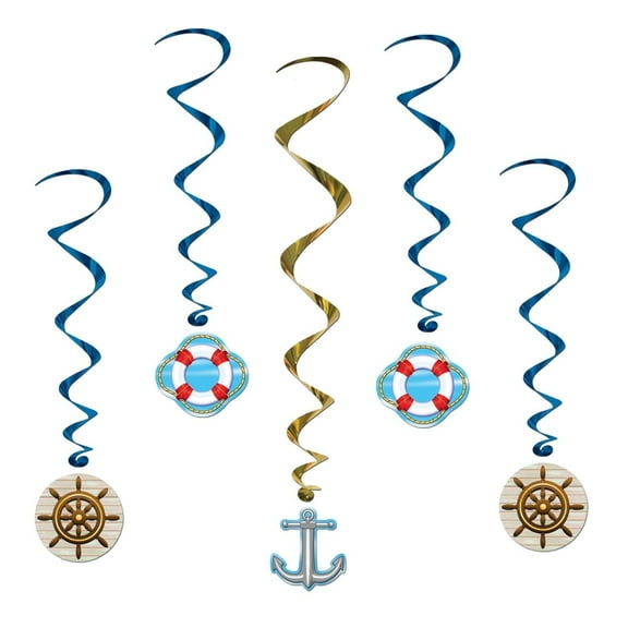 Beistle Nautical Party Decoration Cruise Ship Whirls (Case of 30)