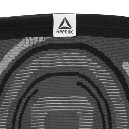 Reebok Delta Speedwick Knit Knee Support Small/Medium - Large/Extra Large, Black, 4 Way Stretch, Moisture Wicking Fabric, Unisex Sizing