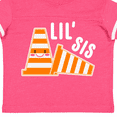 thumbnail image 4 of Inktastic Lil Sis with Construction Cones Girls Toddler T-Shirt, 4 of 5