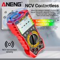thumbnail image 2 of Digital LCD Display 6000 Counts Multimeter Current designed with LCD digital Ammeter Professional Multi-functional Voltmeter Measuring Gauge Red, 2 of 9