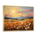 thumbnail image 2 of Designart "And Pastel Countryside Wheat painting IV" Landscapes Floater Framed Wall Art Print, 2 of 7