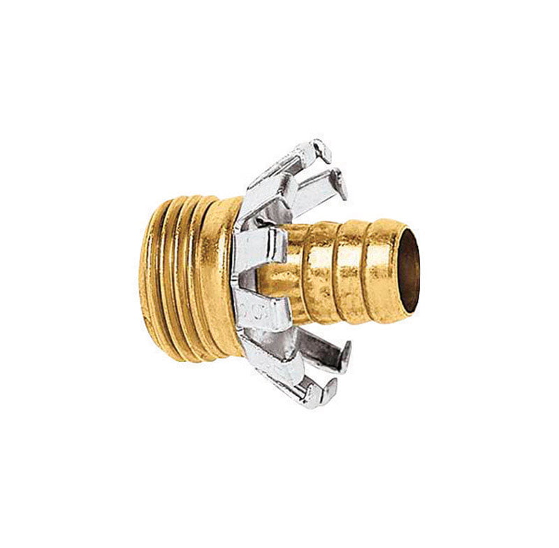 Gilmour 3/4 in Brass/Zinc Threaded Male Clamp Coupling 