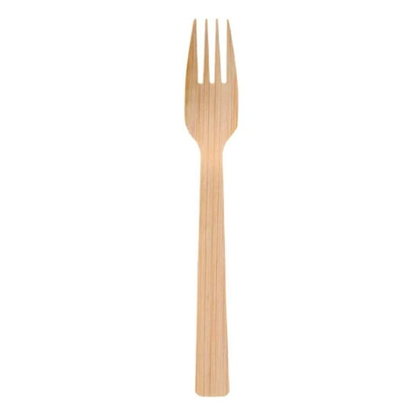 Bamboo 6.7" Disposable Forks: 20CT
