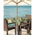 thumbnail image 3 of Fsddascl Green Botanical Outdoor Tablecloth - 54x54 Inch Square Dining Table Cover, Rustic Spring Summer Botanical Waterproof Outdoor Table Cloth with Umbrella Hole & Zipper for Picnic/Patio/Party, 3 of 7