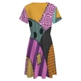 thumbnail image 5 of Sally Ragdoll Dress Fashion Beach Short Sleeve Dresses Female Party Printed Sundress, 5 of 7