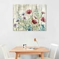 thumbnail image 3 of JRXY Farmhouse Decor Canvas Wall Art Rustic Wall Decor living room large size wall art Flower Theme Painting Vintage Wall Art Picture Artwork Wood Framed Wall Art Easy to Hang picture 1, 3 of 5