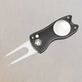 thumbnail image 2 of Portátil Golf Tool Marcador de bolas Pitchmark Groove Cleaner Accesorio Negro Sunnimix Golf Divot, 2 of 8