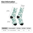 thumbnail image 2 of Fuzoiu Hand Drawn Snake Print Athletic Crew Socks for Men & Women,Casual Crew Socks,Above Ankle Crew Socks for Business, Casual, 2 of 6