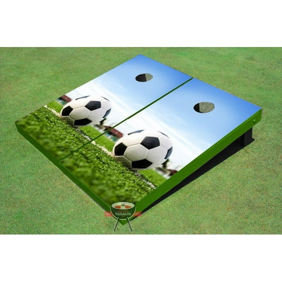 Soccer Ball Themed Cornhole Boards