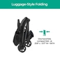 thumbnail image 4 of Mompush Lithe Lightweight Stroller, Compact One-Hand Fold Travel Stroller for Airplane Friendly, Reclining Seat and Large Canopy, with Rain Cover & Travel Carry Bag & Cup Holder, 4 of 5