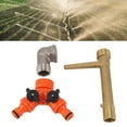 thumbnail image 3 of Quick Coupler Valve Key G3/4 Brass with 2 Way Water Hose Splitter Quick Water Intake Valve Key for Garden Irrigation, 3 of 15