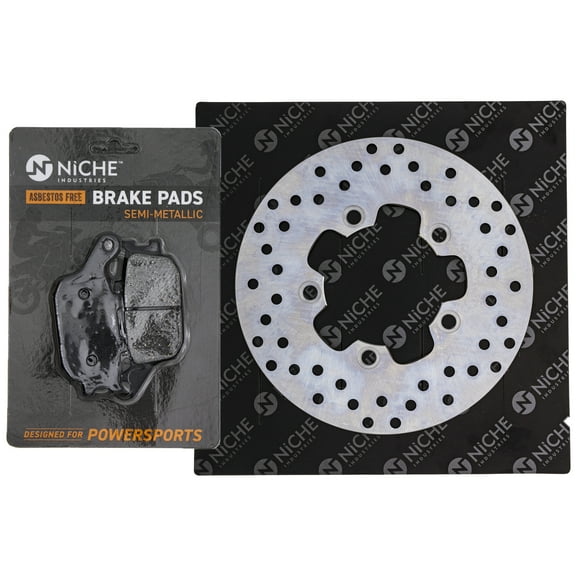 Niche Rear Brake Rotor Pad Semi Metallic Kit for Suzuki SV650 Motorcycle MK1006448